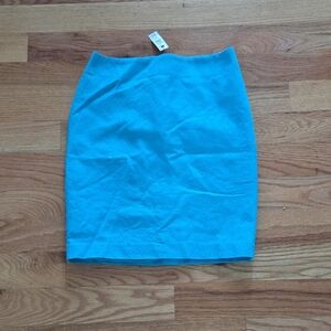 Brand New Talbots Lakeside Blue Pencil Skirt Size 6P